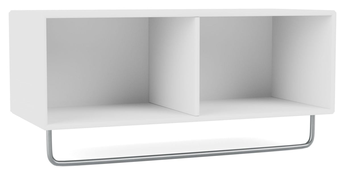 COAT shelf w. clothes rail, 101-NewWhite