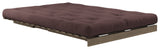 Roots 140 Sofa bed, Brown lacquered pine, Brown