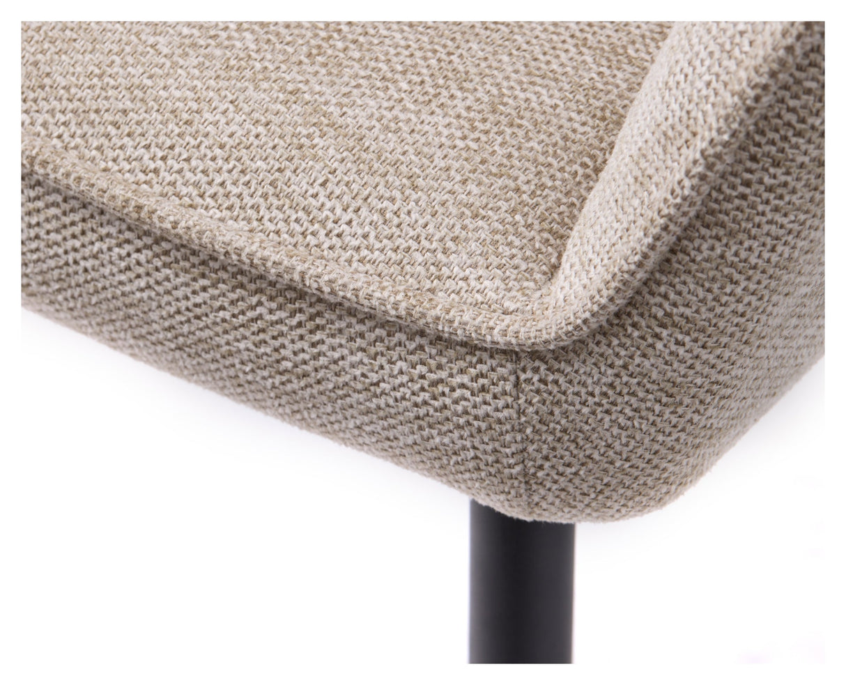 Nolan, dining chair w/armrests - sand