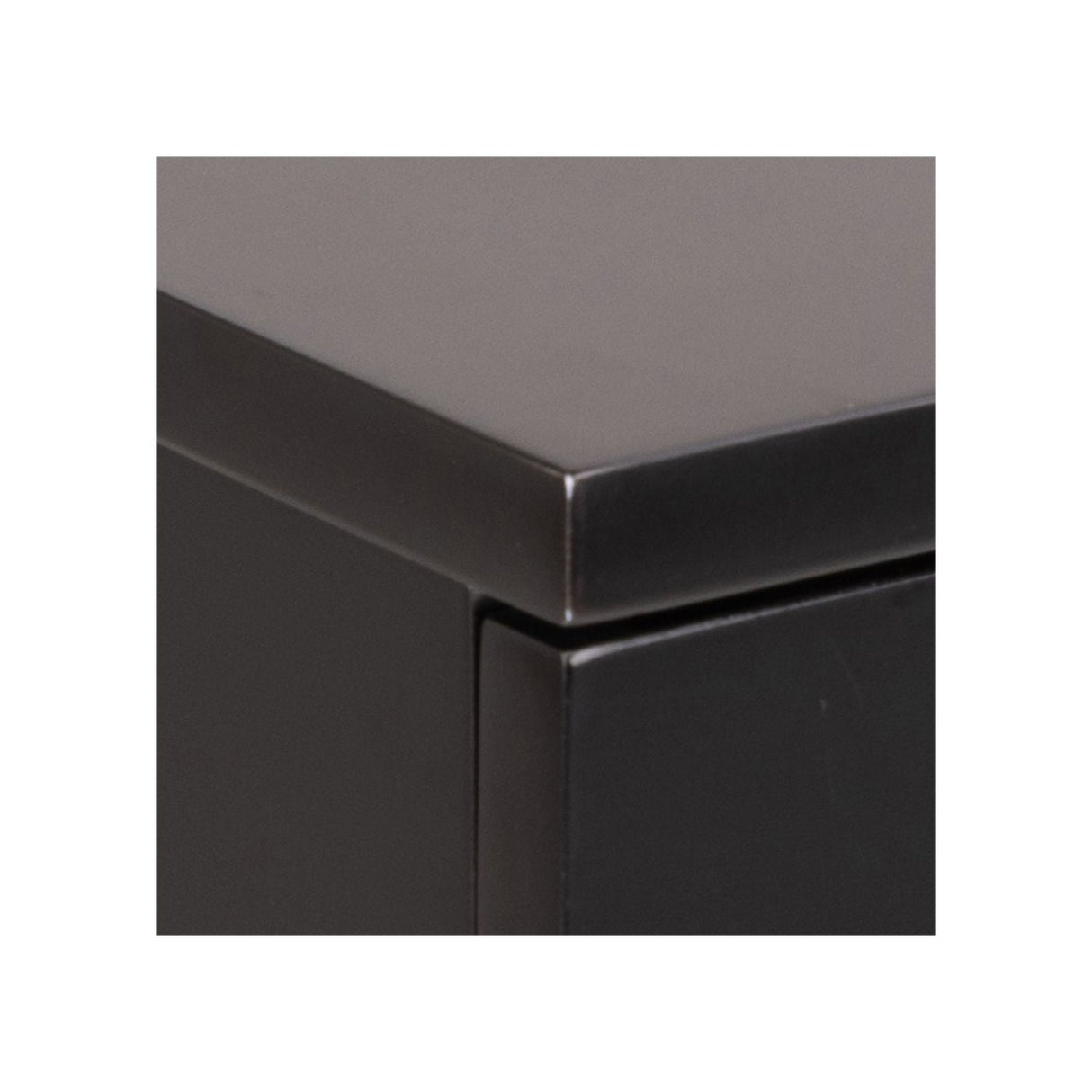 Ashlan Bedside table reversible with wall mounting 40x32x16.5, Black