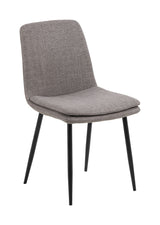 Becca Dining chair, light gray fabric