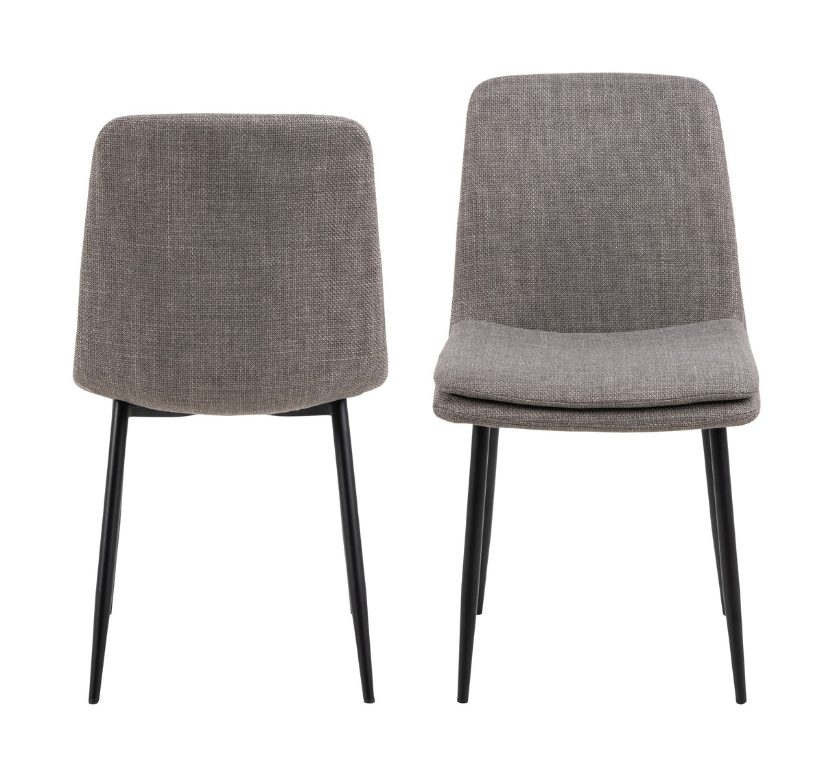 Becca Dining chair, light gray fabric