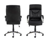 Benson Office chair with gas lift, turn and tilt function, Black PU leather look