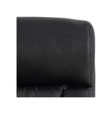 Benson Office chair with gas lift, turn and tilt function, Black PU leather look