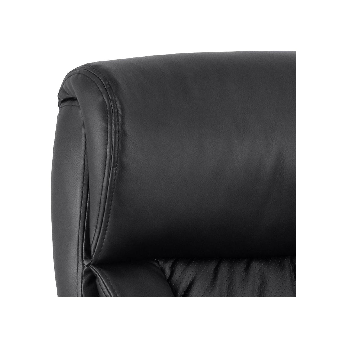 Benson Office chair with gas lift, turn and tilt function, Black PU leather look