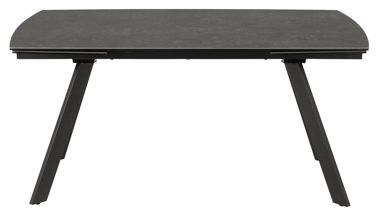 Blackburn Dining table with pull-out, Black ceramic, 160/240x97