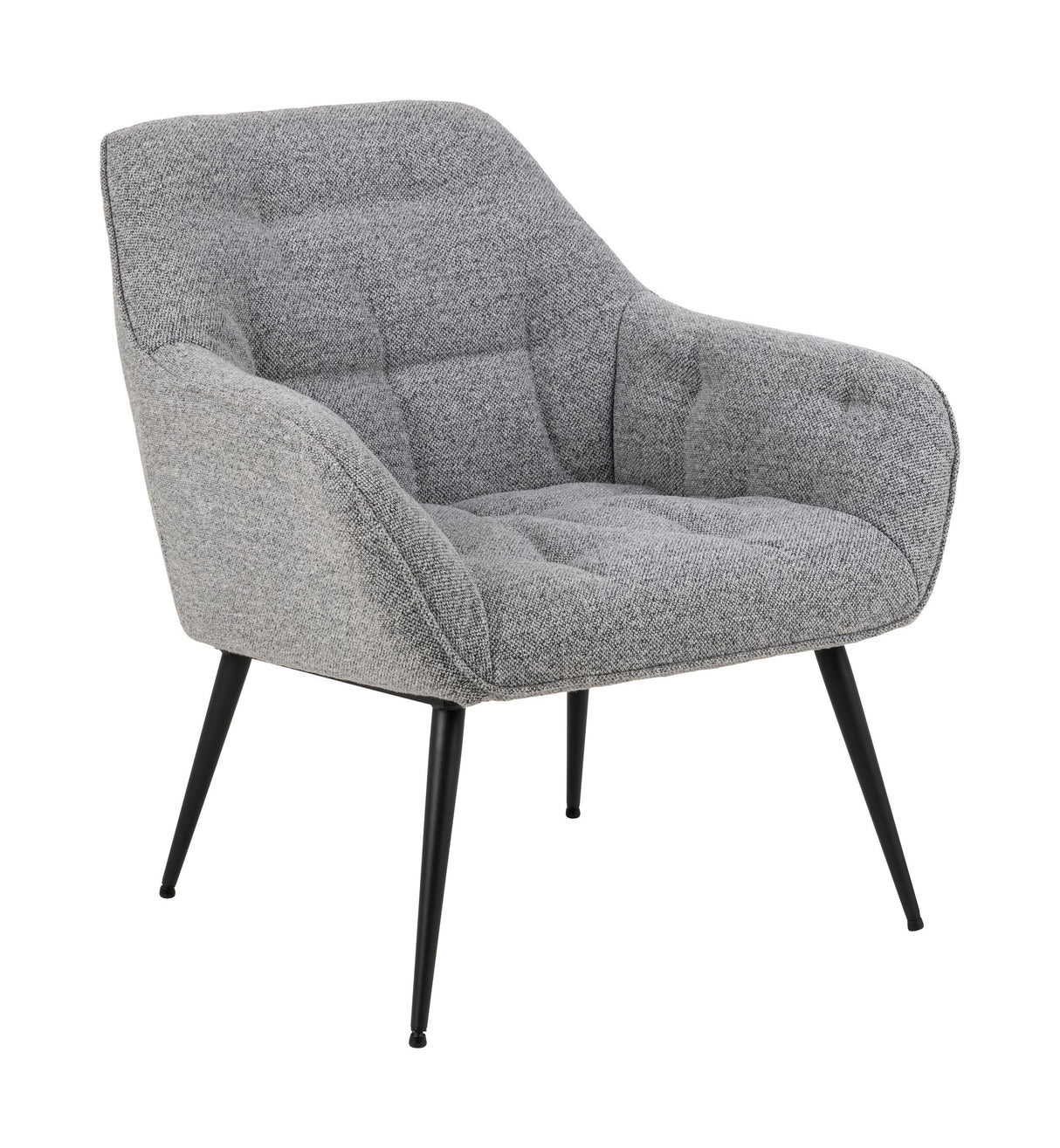 Brooke armchair, gray fabric