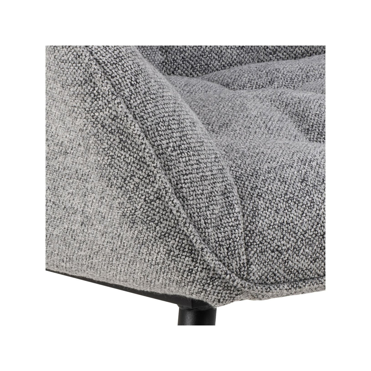 Brooke armchair, gray fabric