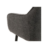 Brooke Dining chair with armrests, Anthracite fabric