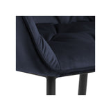 Brooke Dining chair with armrests, Blue Velvet