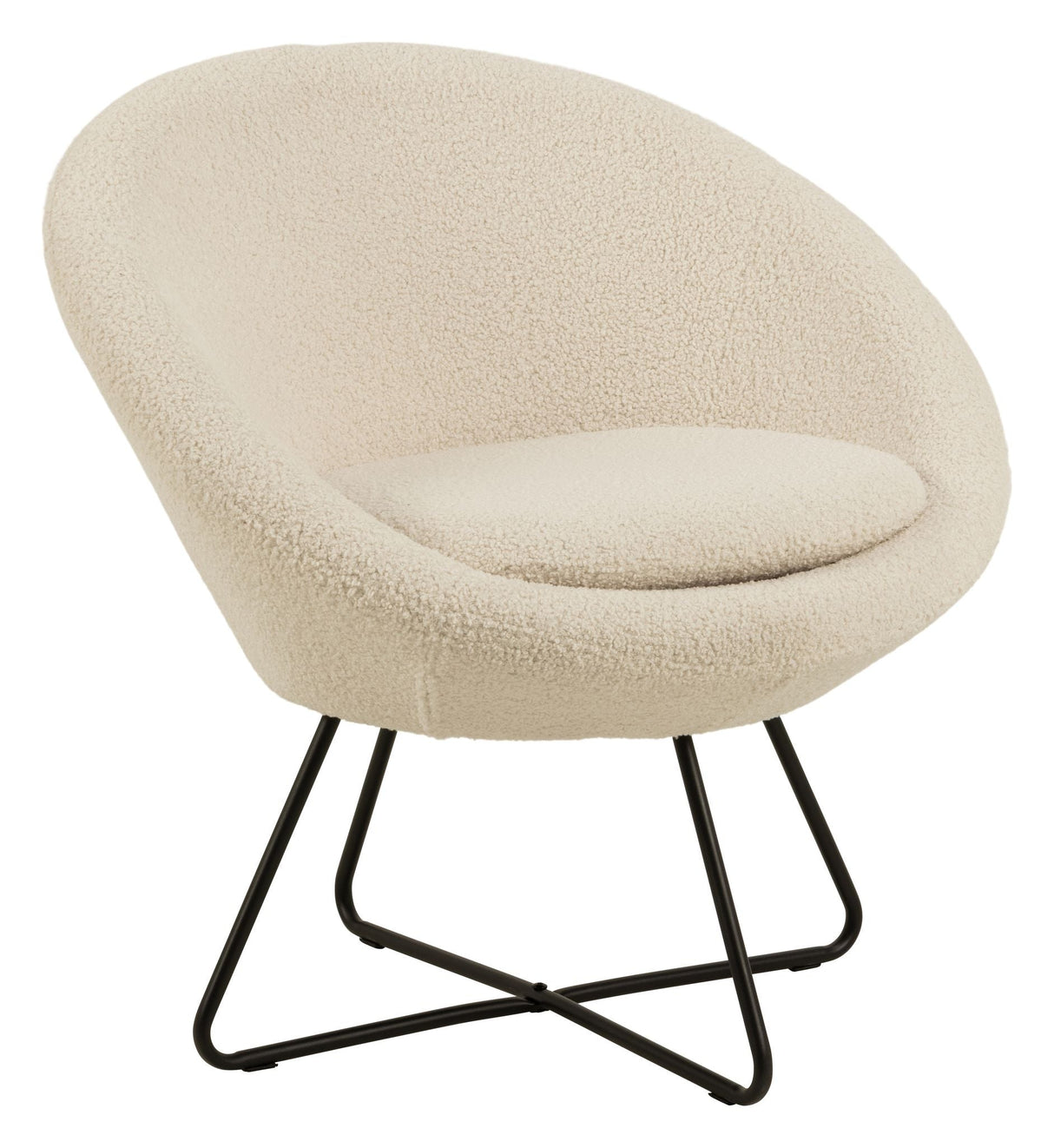 Center Lounge Chair, Cream