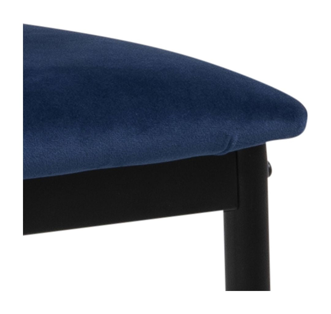 Demina Dining Chair, Dark Blue