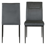 Demina Dining Chair, Dark Gray