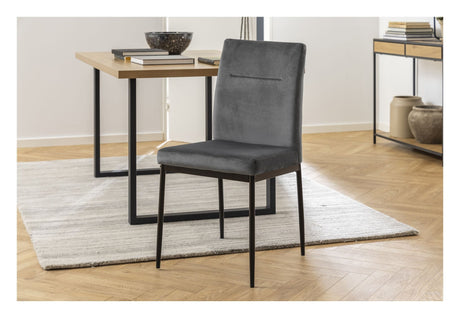 Demina Dining Chair, Dark Gray