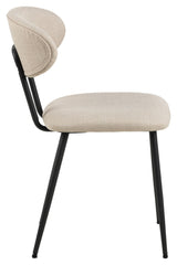 Denise Dining chair, Beige fabric