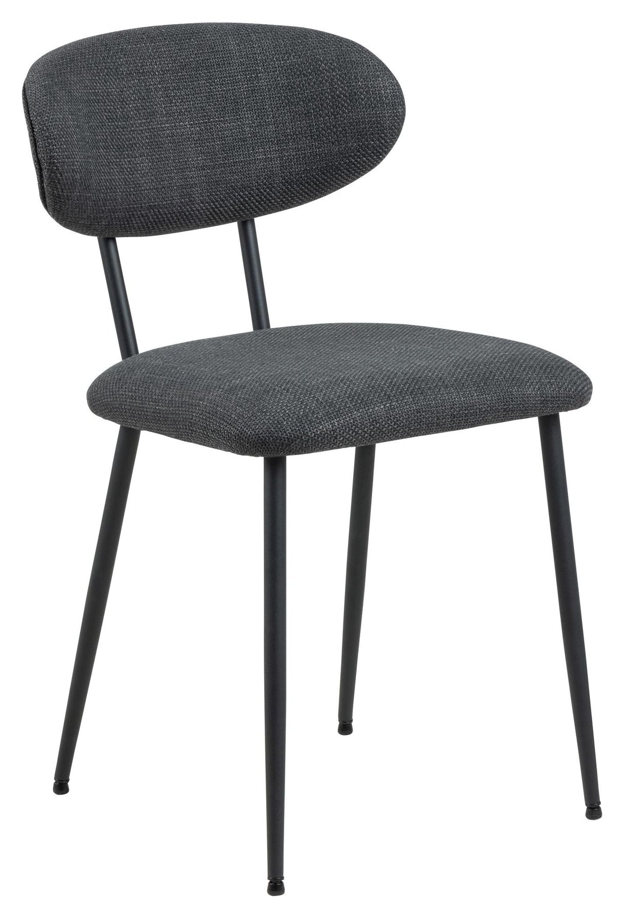 Denise Dining chair, Gray fabric