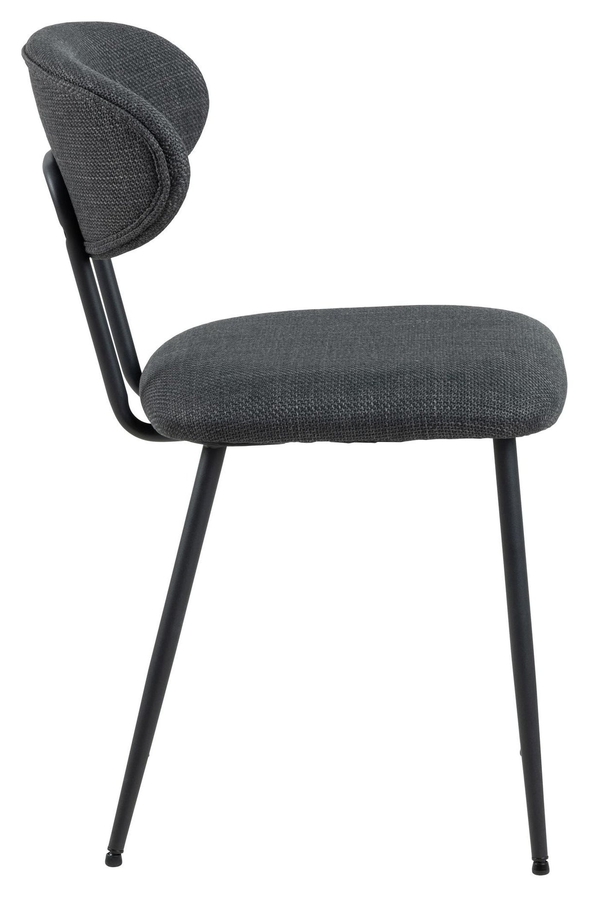 Denise Dining chair, Gray fabric