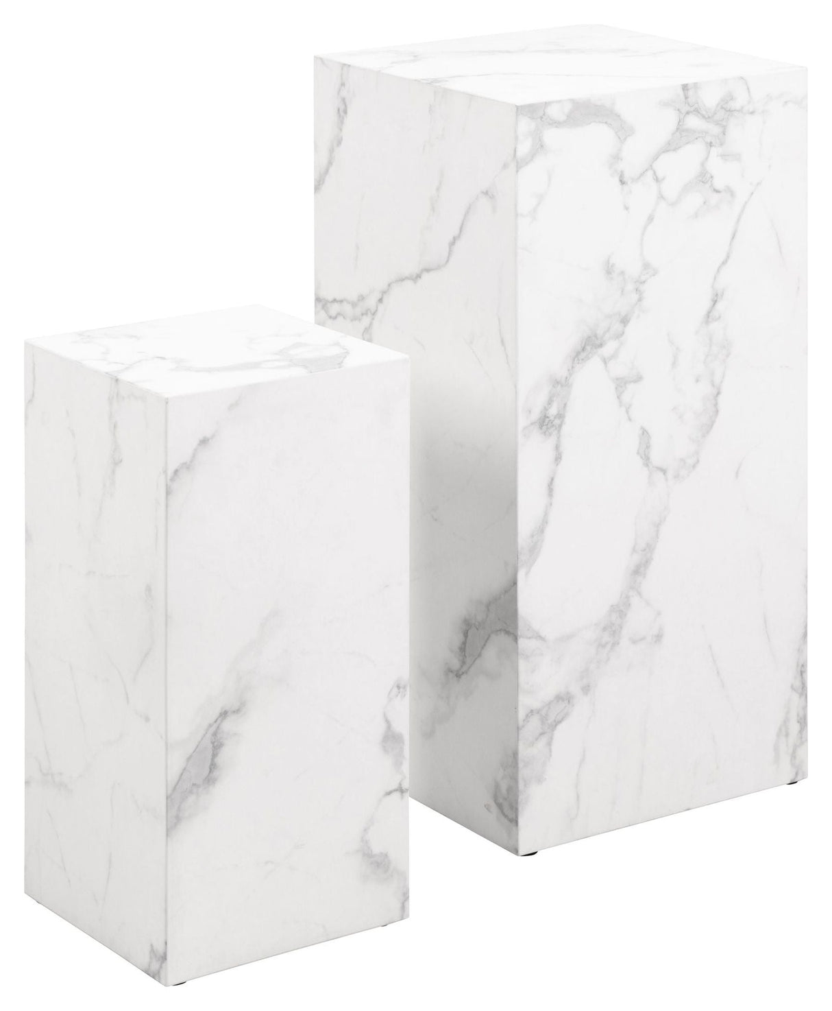 Dice Pedestal, Set of 2 pcs., White MDF