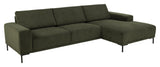 Emerson Sofa w. chaise longue right facing, Green