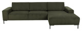 Emerson Sofa w. chaise longue right facing, Green