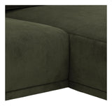 Emerson Sofa w. chaise longue right facing, Green