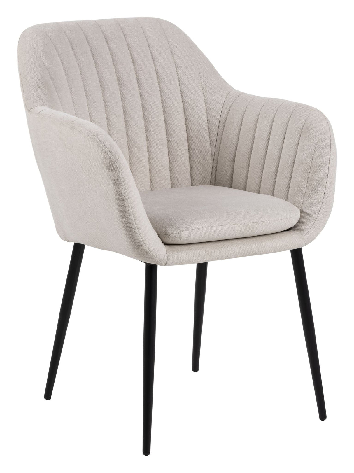 Emilia Dining chair with armrests, Sand