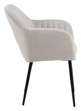 Emilia Dining chair with armrests, Sand