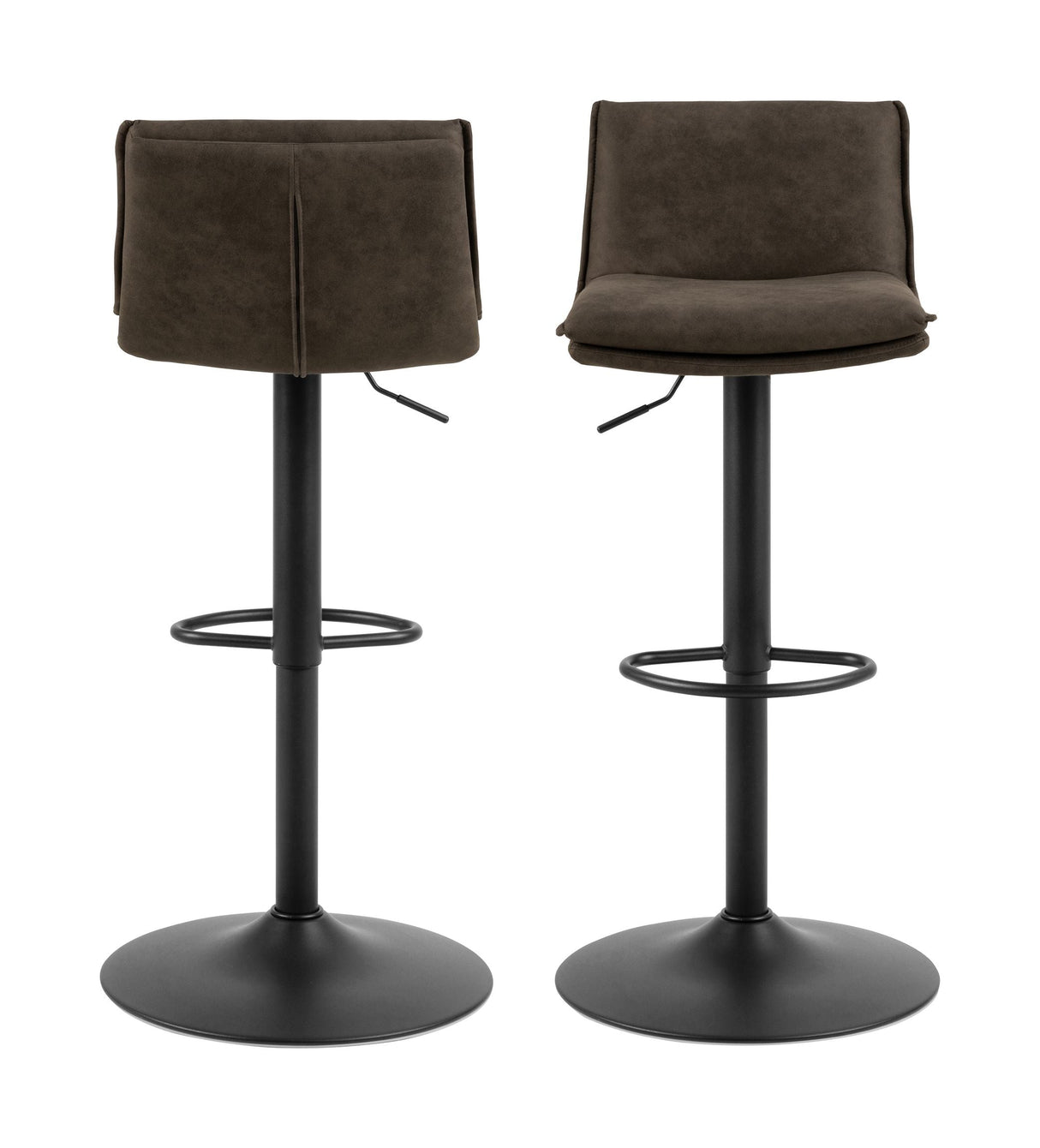 Flynn Bar chair w. gas lift, turn, Anthracite fabric