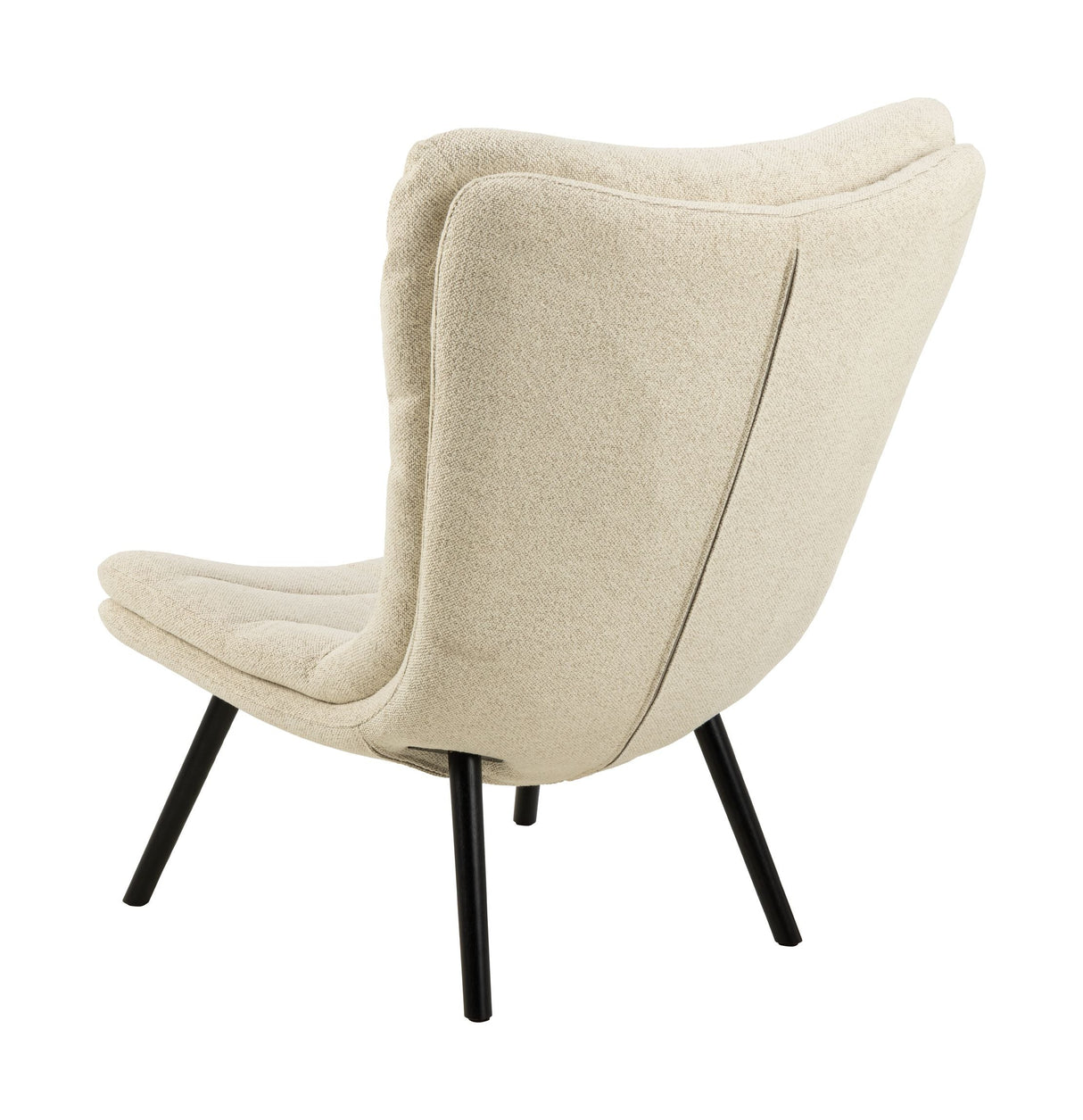 Grafton Armchair with horizontal stitching, Cream fabric