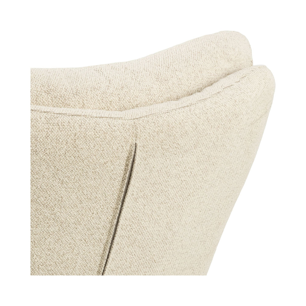 Grafton Armchair with horizontal stitching, Cream fabric