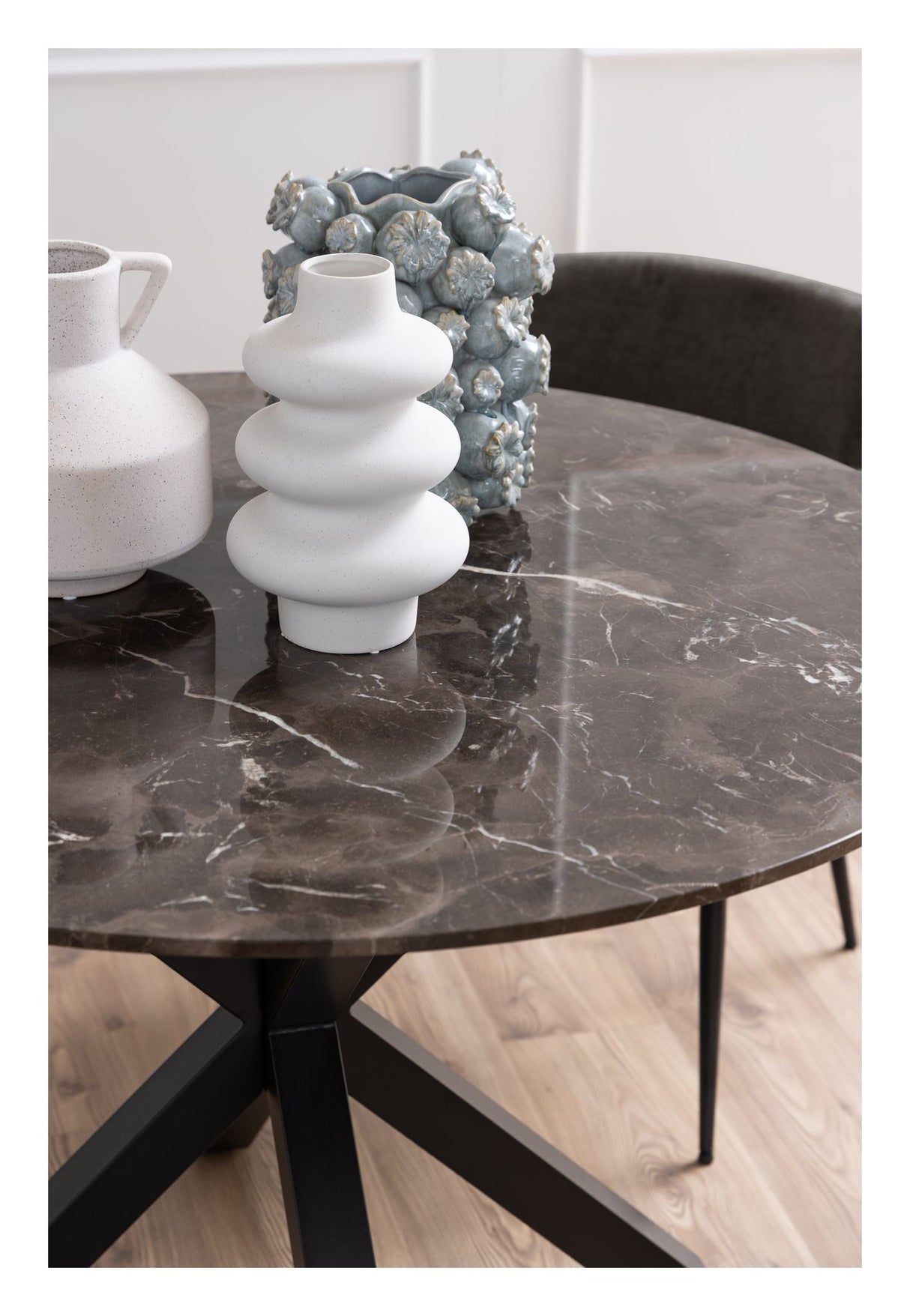 Heaven Dining Table - Brown Emperador Polished Marble