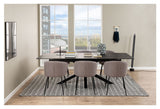 Heaven Dining table with pull-out, Black glass/ceramic, 200/240x100