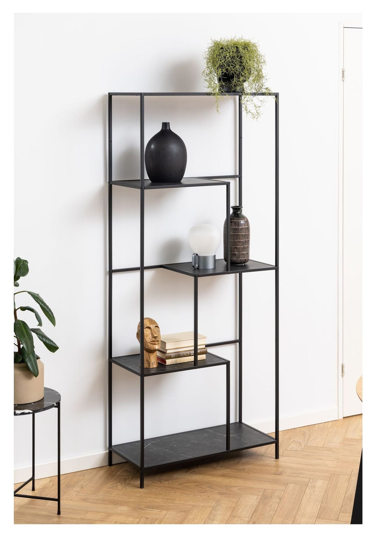 Infinity Shelf w. 3 shelves, Nature MDF