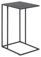 Infinity Side Table, Black MDF, 43x35x63