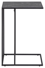 Infinity Side Table, Black MDF, 43x35x63