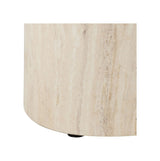 Mice oval Coffee table set in travertine look