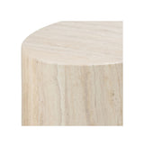 Mice oval Coffee table set in travertine look