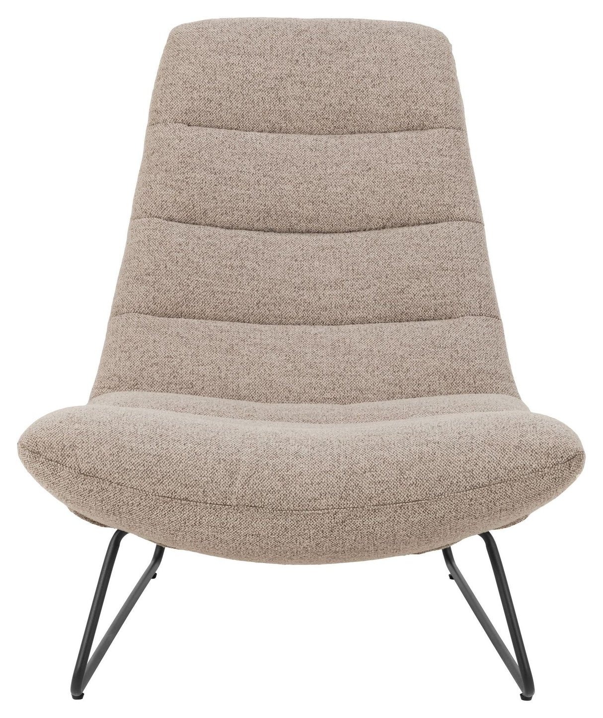 Milford Lounge Chair, Beige Fabric