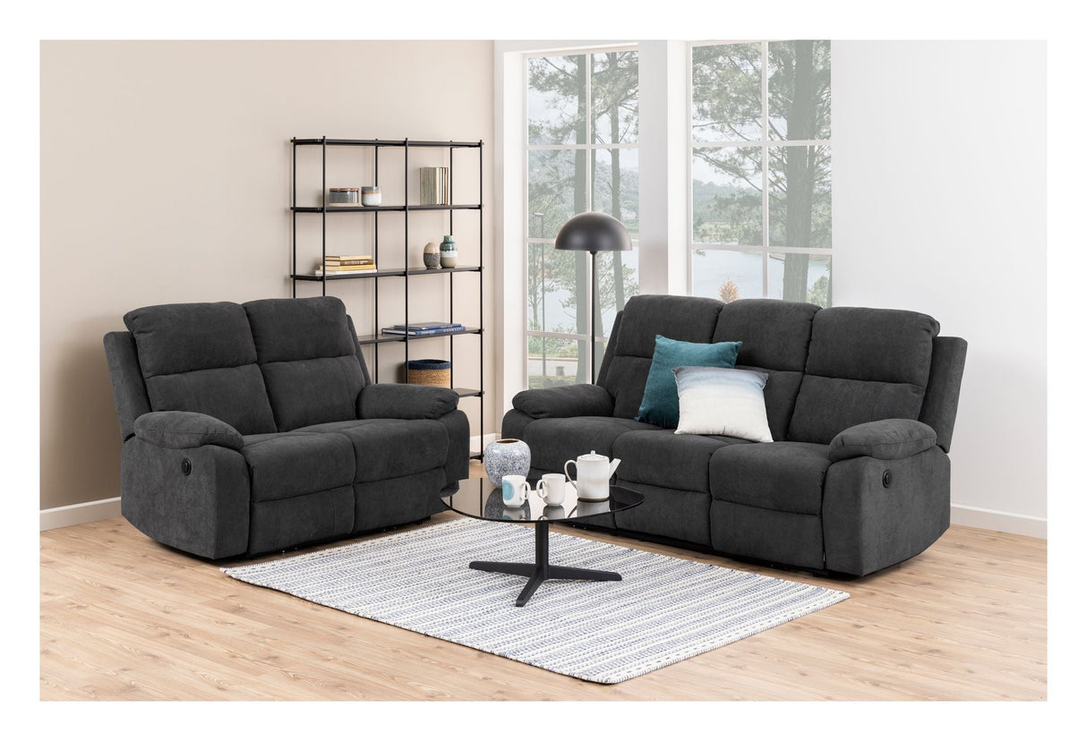 Mora Sofa Dark gray, 2-seater.