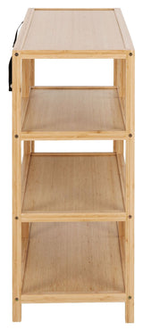 Moso Rack w. 3 shelves, Natural Bamus, 114x79