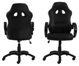 Race Gamer Chair with swivel function and gas lift, Black fabric/PU