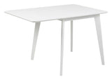 Roxby Dining table with additional plate, White