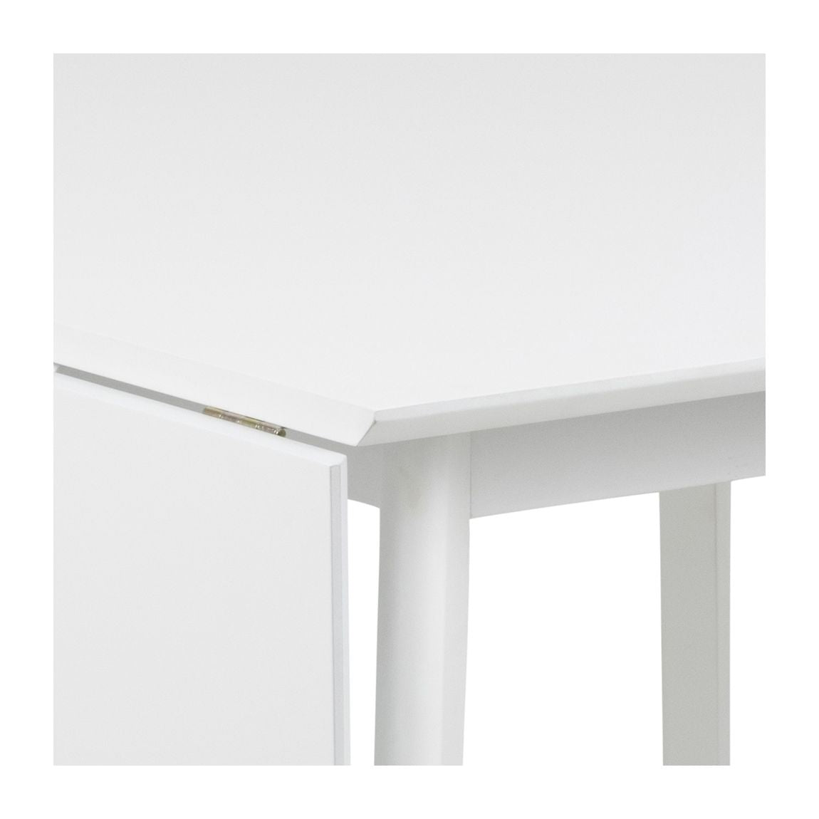 Roxby Dining table with additional plate, White