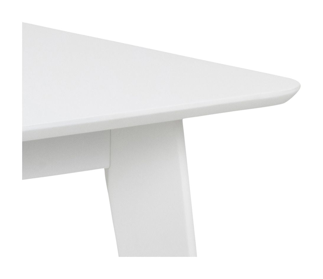 Roxby Dining table with additional plate, White