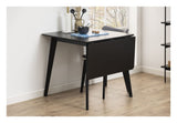 Roxby Dining table with additional plate, Black