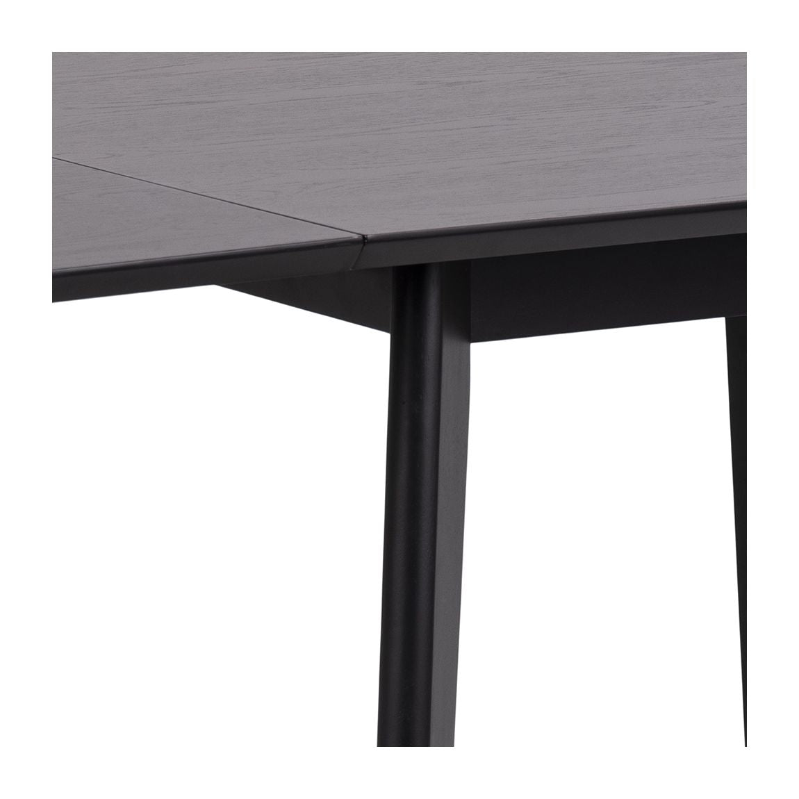 Roxby Dining table with additional plate, Black