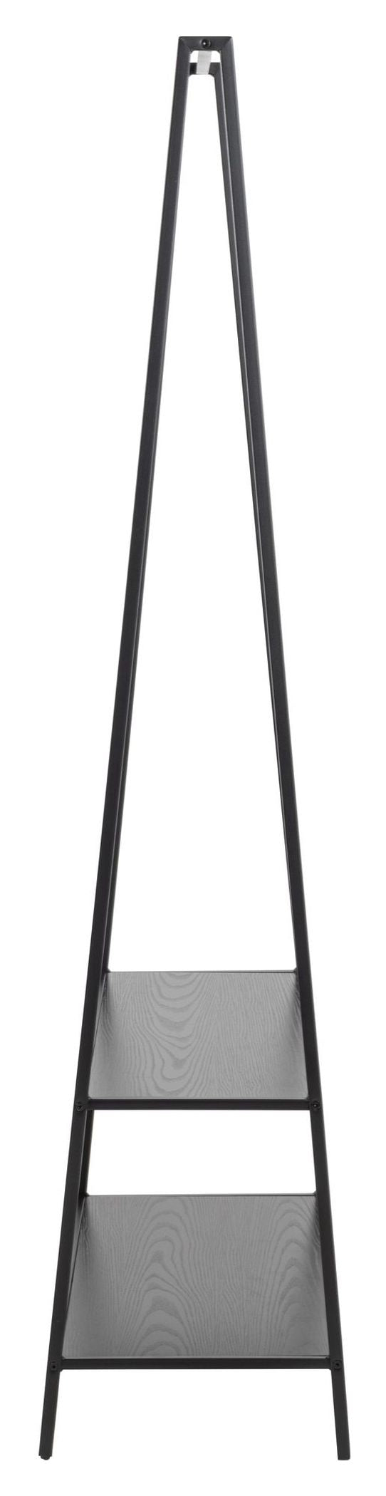 Seaford Clothes rack, Black metal, 77x37x165