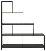 Seaford Shelf, Black MDF, 135x35x150