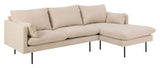 Selena Sofa w. chaise longue Beige, Right facing