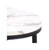 Spiro Coffee table set, Table tops in white Granada armor-look melamine